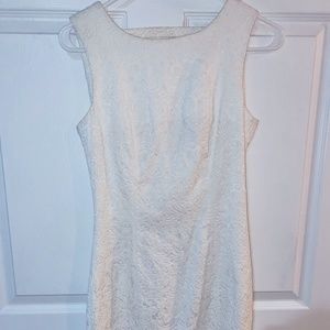 White Textured midi dress 6